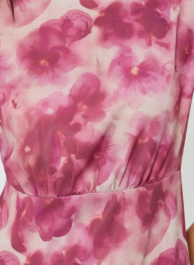 Styli  Women Floral Print Sleeveless Midi Dress for Women | Best Price UAE